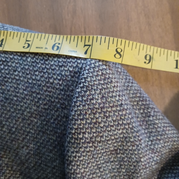 Hart Schaffner Marx Tweed Blazer Sport Coat Jacket Mens 46R Brown Virgin Wool - Picture 5 of 12